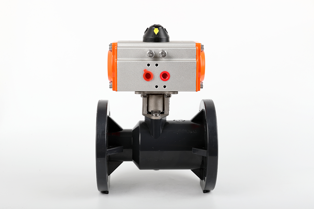 万全气动法兰一体球阀